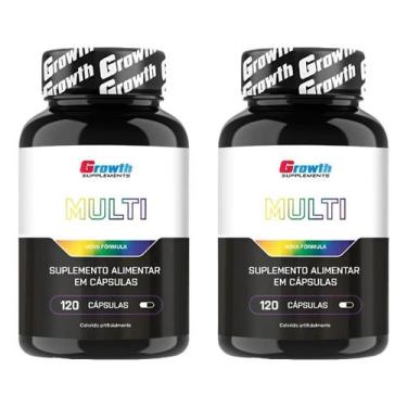 Imagem de Kit 2x Multivitamínico Growth 120 Cápsulas Vitaminas e Minerais