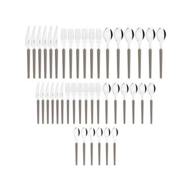 Imagem de Faqueiro Tramontina Inox 42 Peças Obelline, Cinza, 42 peças