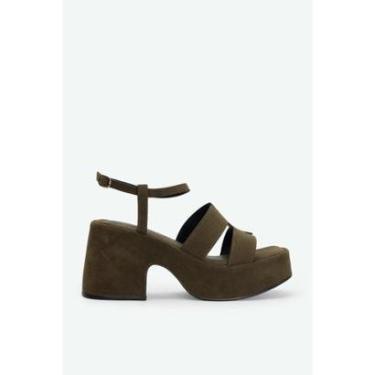 Imagem de Sandália Tamanco Salto Bloco 7cm com Tira e Fivela-Feminino