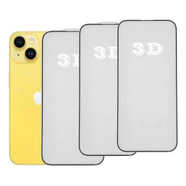 Imagem de Kit 3x Películas de Vidro 3d Anti Impacto Para iPhone Todos Modelos - 