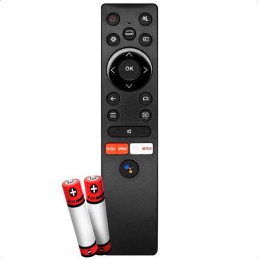 Imagem de Controle Remoto Compatível com TV RC290 com Design GloboPlay com Pilha