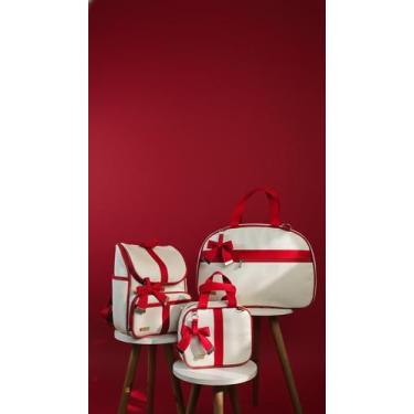 Imagem de KR RK Bolsas Kit Bolsas Maternidade liso, Mala, Mochila e Frasqueira, 