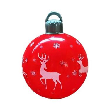 Imagem de Bola De Natal Inflável De PVC De 40cm Para Decoração De Jardim, Quinta
