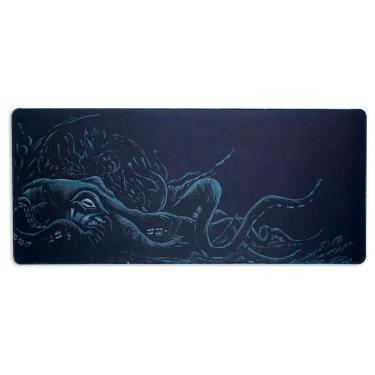 Imagem de Mousepad Dazz Hybrid Daskmat Dark Octopus, Extra Grande 900x400mm, Borda Costurada, Pre...