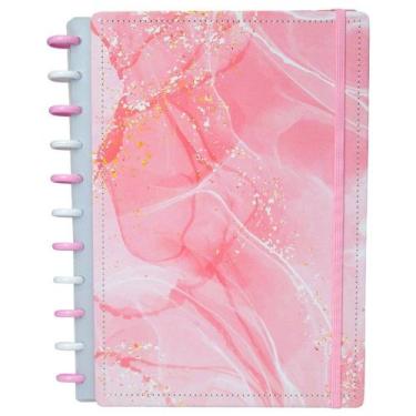 Imagem de Caderno Capa Dura Médio M Disco Reposicionável Gran Rosa - Disko