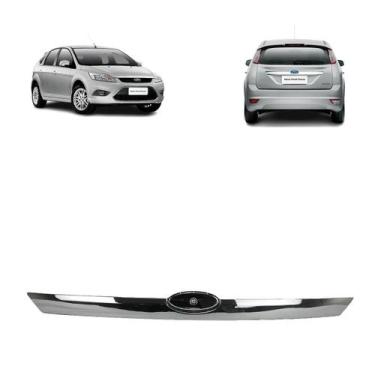 Imagem de Friso da tampa traseira focus hatch 2009 a 2013 cromado 8m51a43404acw 