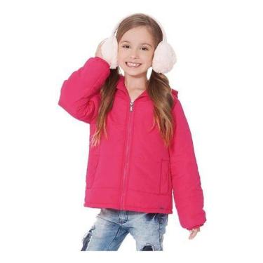 Imagem de Jaqueta Infantil Menina Casaco Inverno Rigoroso Puffer Gross - anjo da