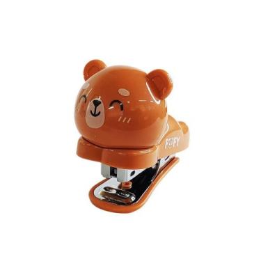 Imagem de Grampeador Ursinho Marrom Cute 12 Folhas - FOFY