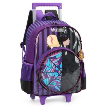 Imagem de Mochila infantil com Rodinha Wandinha G Roxa IC39842wd- RX-LUXCEL