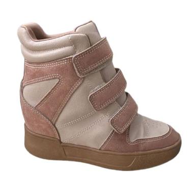 Imagem de Tenis Salto Sneaker Ramarim Plataforma Embutido 2591202 tiras autocola