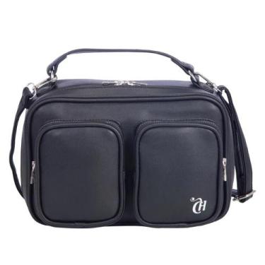 Imagem de Bolsa Transversal Sestini Capricho Fashion Bags Preto