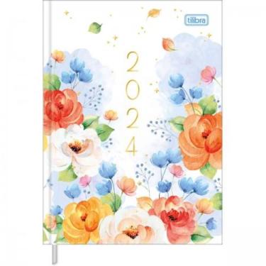 Imagem de Agenda costurada diária 12,3 x 16,6 cm feminine 2024 - Tilibra, Modelo