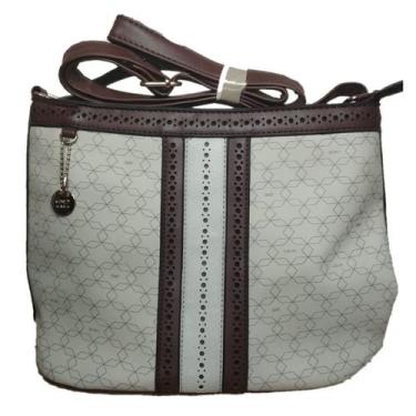 Imagem de Bolsa Tiracolo Ombro Gash Transversal Bege Monogram Original, Bege