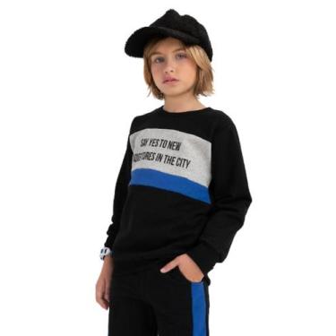 Imagem de Conjunto moletom  menino - inverno infantil - Hrradinhos, Marinho, 6