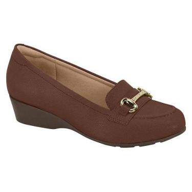 Imagem de Sapato Mocassim Anabela 7014299 Feminino - MODARE, Cafe, 36