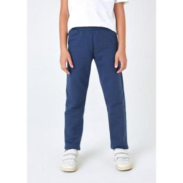 Imagem de CALÇA BÁSICA INFANTIL UNISSEX EM MOLETOM - Azul 002 - Kids, 002