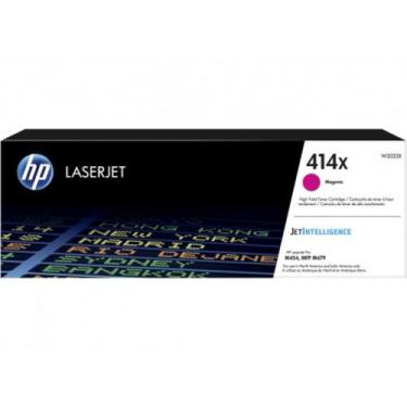 Imagem de Toner Original HP W2023X 414X Magenta  Alto Rendimento, Até 6.000 Pági