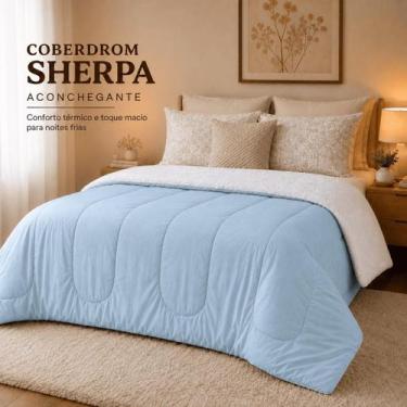 Imagem de Coberdrom Edredom Sherpa Casal Dupla Face Grosso Macio - - Arte & Cazz