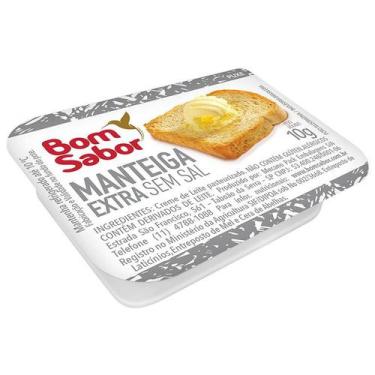 Imagem de Manteiga Sachê Blister Bom Sabor Extra Sem Sal KIT 72 Un 10g
