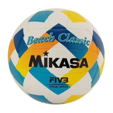 Imagem de Bola Vôlei de Praia Mikasa BV543C-VXA-Y Cor:Branco+Amarelo, Branco, Am