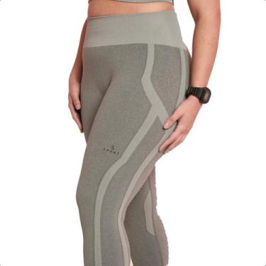 Imagem de Calça Legging Lsport Seamless Aura Lançamento Lupo, M, Mineral