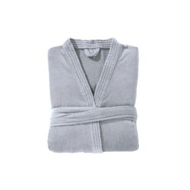 Imagem de Roupão Infantil com Capuz Velour GG Azul Claro Dohler