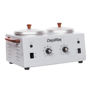 Imagem de Aquecedor de Cera Quente para Depilação Dupla 500gr + 500gr Depilflax 
