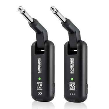 Imagem de Sistema De Guitarra Sem Fio Recarregável SONICAKE 5.8GHz 50m Transmiss