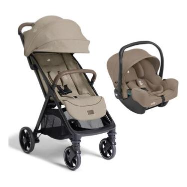 Imagem de Carrinho de Bebê Parcel LX Areia Sandstone + Bebê Conforto I-Snug Marr