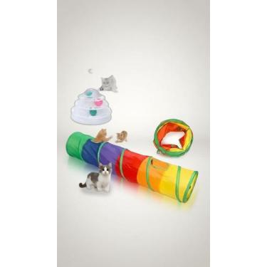 Imagem de Kit Brinquedo Gato Torre + Túnel Interativo - Congratulations Store