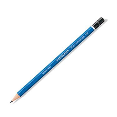 Imagem de Lápis de desenho com barra azul, desenho B, carvão 12