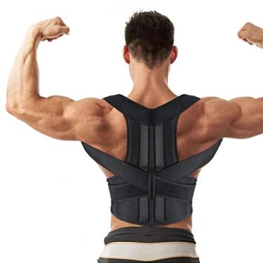 Imagem de Cinta Postural Corretor Postura SYANG Colete Lombar Coluna - M