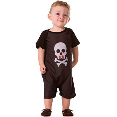 Imagem de Fantasia de Halloween Bebe Masculino Macacão de Esqueleto M 3-6 Meses