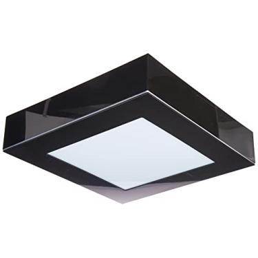 Imagem de Plafon de Sobrepor Led Quadrado Valencia de 16W - 26X26 cm Preto - 6500K - Bivolt - Luz Branca