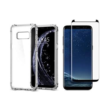 Imagem de Capinha Antichoque + Vidro 5D Compatível com Samsung Galaxy S8+ Plus