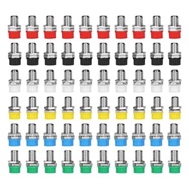 Imagem de 10 Conjuntos Banana Plug Transmissão Estável 4mm 6 Cores Banana Painel Terminal ABS + Latão niquelado Acessórios de Teste Elétrico para Computador Navio