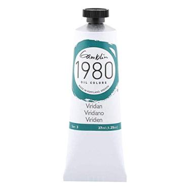 Imagem de (35ml, viridian) - Gamblin Art Sketching Oil Colours - Viridian 37ml Tube