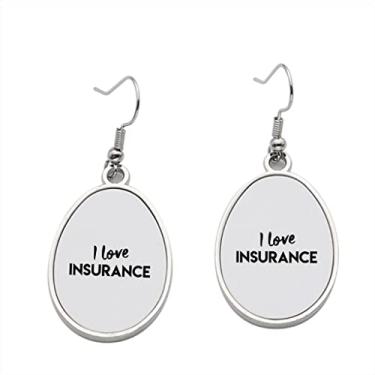 Imagem de Brinco I Love Insurance – Brincos pendentes para meninas – Presente de festa de aniversário dos namorados