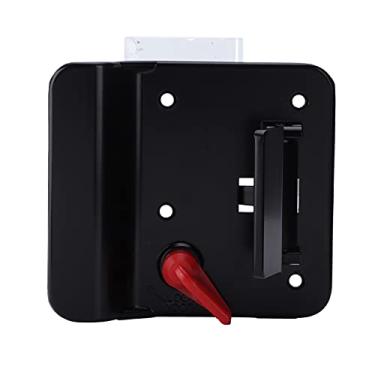 Imagem de linxiaojix Trava de porta de campista, trava dupla externa interna para reboque, trava de porta de reboque, zinco aberto para fechadura de porta de trailer para iate