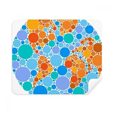 Imagem de Pano de limpeza de tela azul laranja mapa mundial 2 peças de tecido de camurça