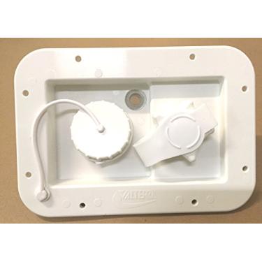 Imagem de Valterra - Válvula de retenção de louça por gravidade, branca, retangular, plástico