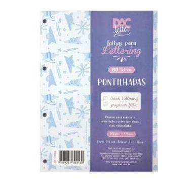 Imagem de Bloco de Fichário Universitário PONTILHADO c/80fls - DAC