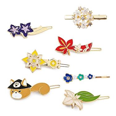 Imagem de Albedo gancho de cabelo Kazuha grampos de cabelo Genshin grampos de cabelo para mulheres meninas acessórios para a cabeça ferramentas de estilo presentes