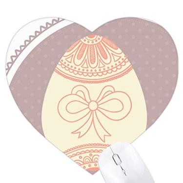 Imagem de Tapete de borracha para o dia de Páscoa lindo coração ovo colorido tapete para jogos escritório