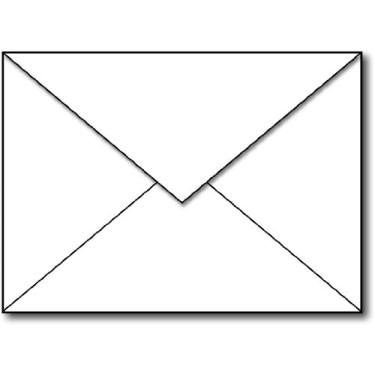 Imagem de Envelopes brancos pesados A7 de 13,7 cm x 18,4 cm aba pontiaguda - 100 envelopes - envelopes para editoras de mesa - envelopes da marca