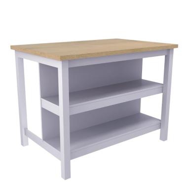 Imagem de Bancada gourmet ilha cozinha Ditália 2 Prat. Cinza CD-1019