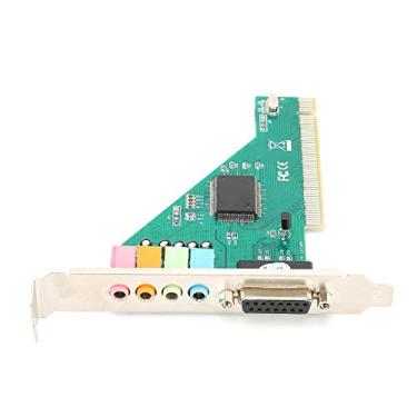 Imagem de CMI8738 Placa de som PCI, placa de som PCI canal 4.1 para computador desktop áudio interno Karte estéreo surround