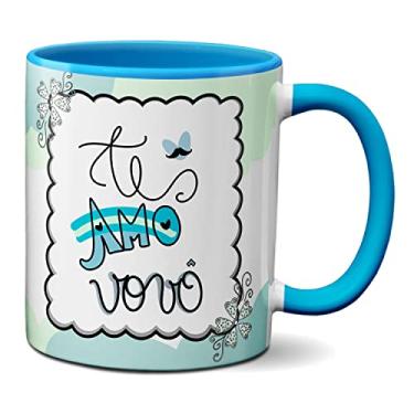 Imagem de Caneca Dia Dos Avós Presente Fofo Te Amo Vovô (Azul)