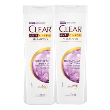 Imagem de Shampoo Clear Hidratação Intensa 200ml  Kit Com Duas Unidades