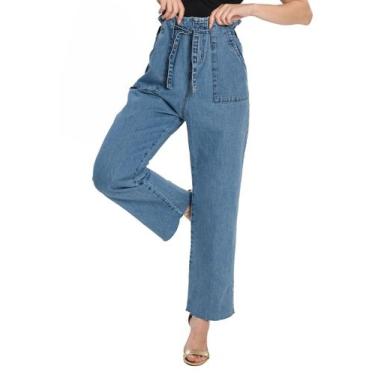 Imagem de Calça Jeans Feminina Clochard Oppnus Azul